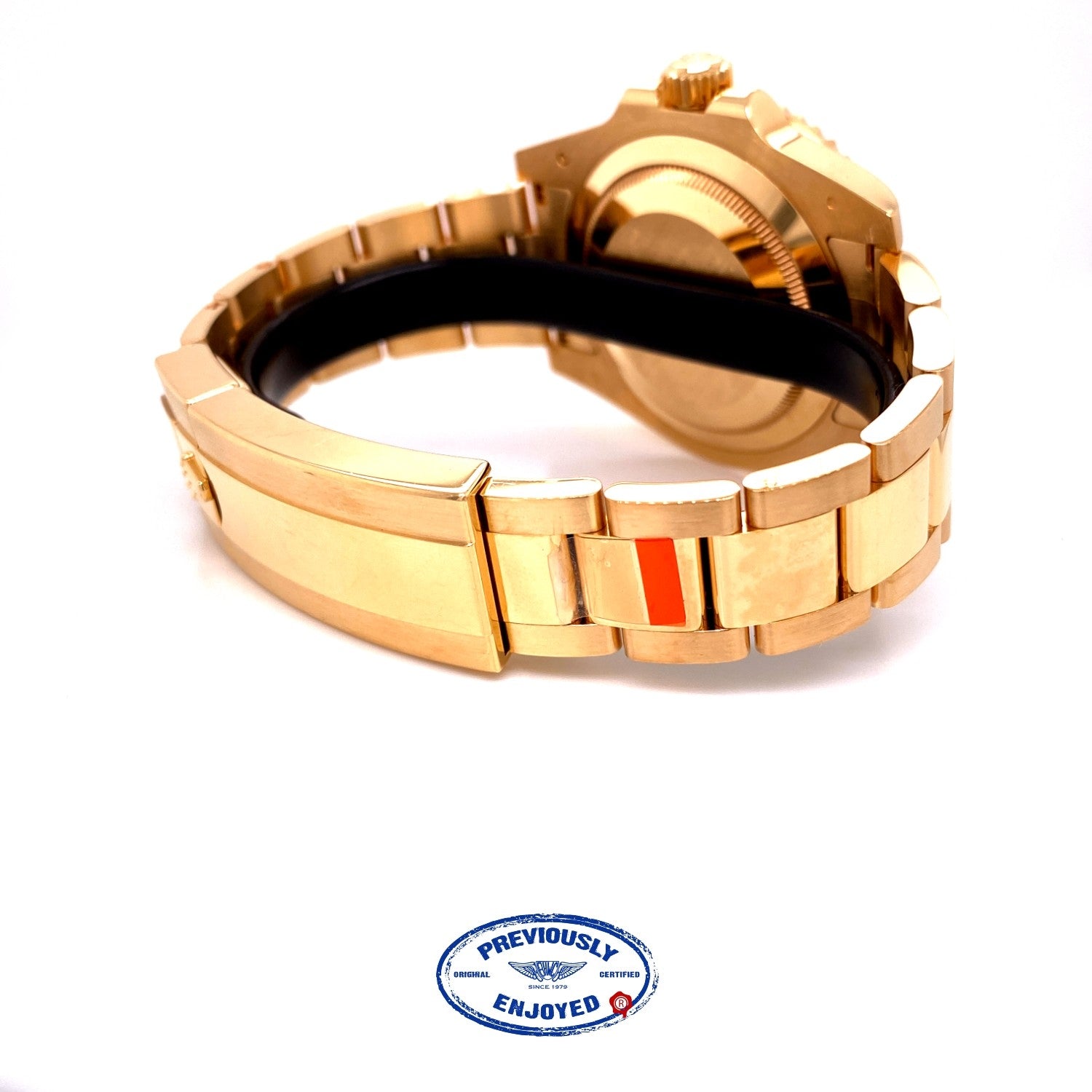 Rolex Submariner Yellow Gold Black Dial Ceramic Bezel 116618LB EPFJH9 - Beverly Hills Watch Company