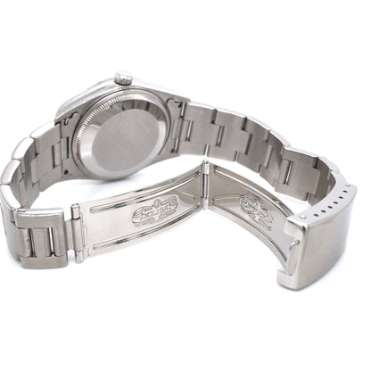 Rolex Air-King 34mm Stainless Steel Silver Dial 14000 - Beverly Hills Watch Company