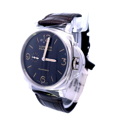 Panerai Luminor Due 45mm Stainless Steel Black PAM 00674 - Beverly Hills Watch Company