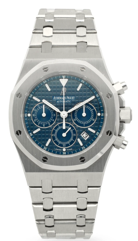 Audemars Piguet Royal Oak Chronograph 39MM Stainless Steel Dark Blue Dial 25860ST.OO.1110ST.01  - Beverly Hills Watch Company
