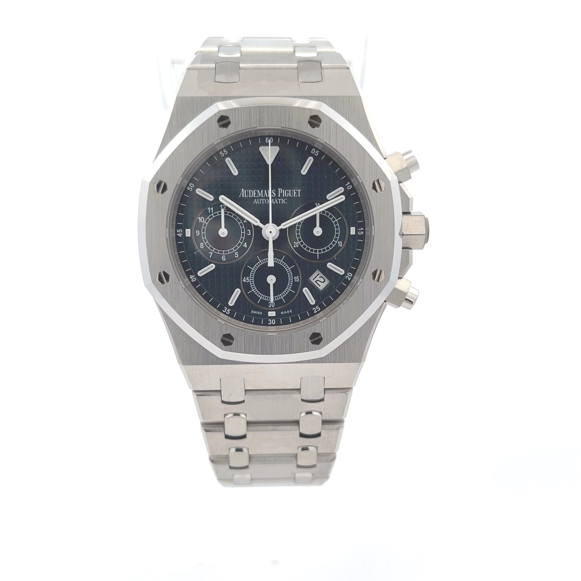 Audemars Piguet Royal Oak Chronograph 39MM Stainless Steel Dark Blue Dial 25860ST.OO.1110ST.01  - Beverly Hills Watch Company