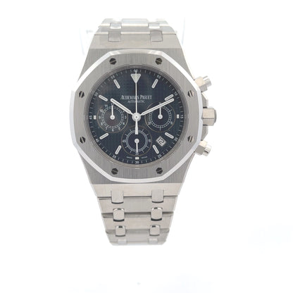 Audemars Piguet Royal Oak Chronograph 39MM Stainless Steel Dark Blue Dial 25860ST.OO.1110ST.01  - Beverly Hills Watch Company