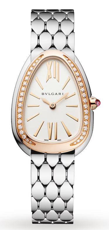 Bulgari Serpenti Seduttori Rose Gold Diamond Bezel 103143 - Beverly Hills Watch Company