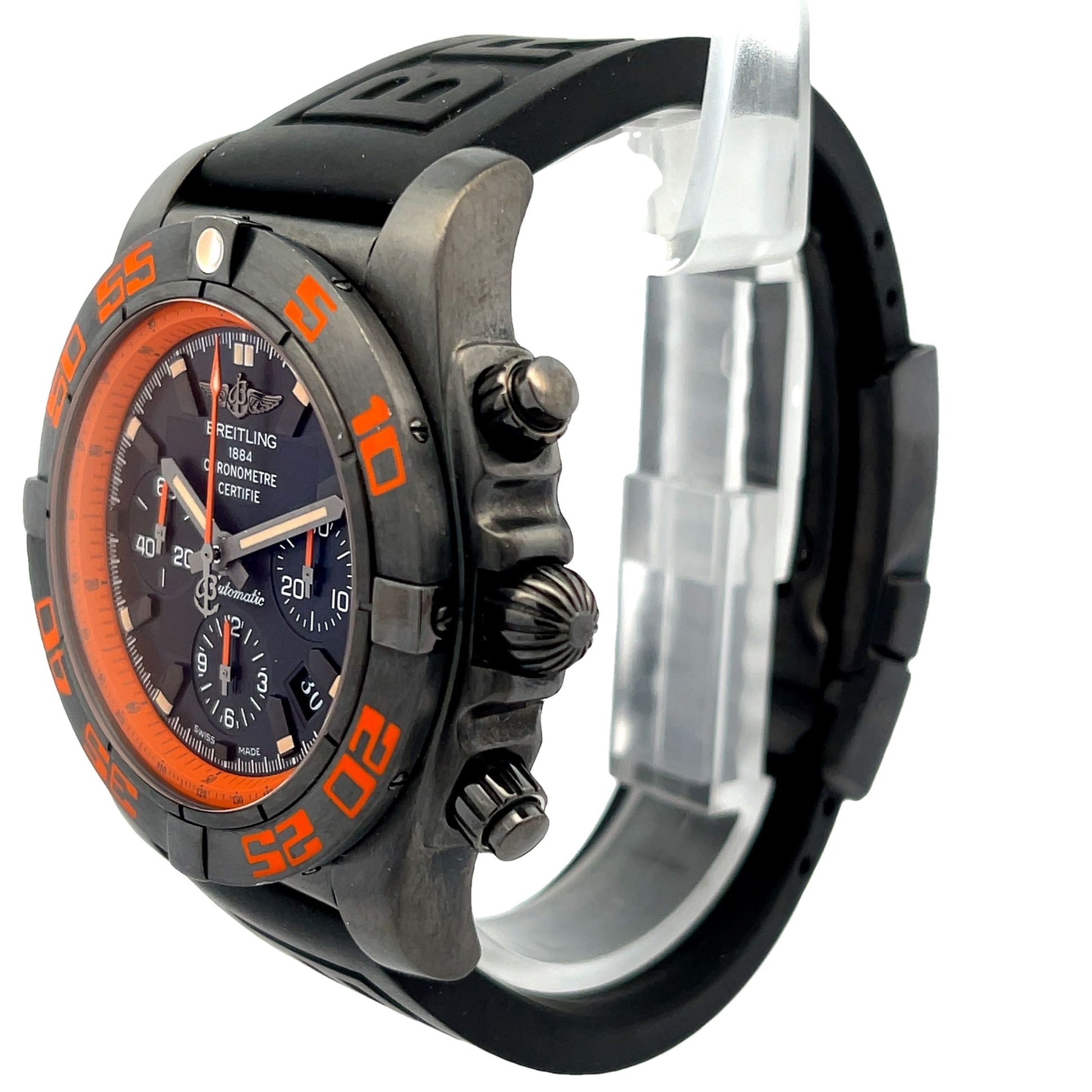 Breitling Chronomat 44mm Raven Blacksteel MB0111C2/BD07/153S - Beverly Hills Watch Company