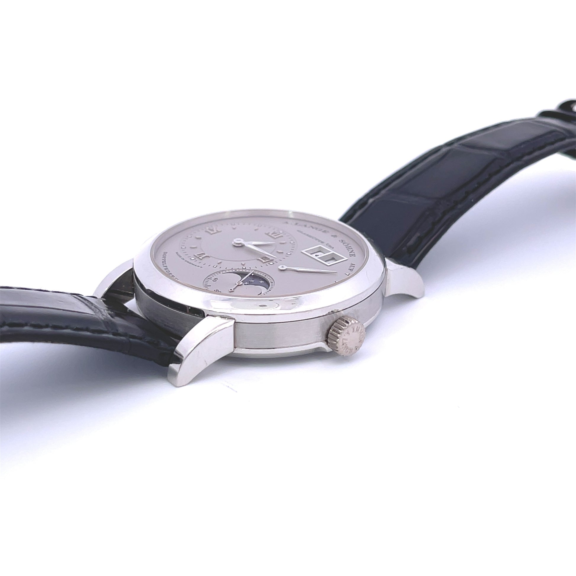 A. Lange & Sohne Lange 1 Moon Phase Platinum 109.025 - Beverly Hills Watch Company