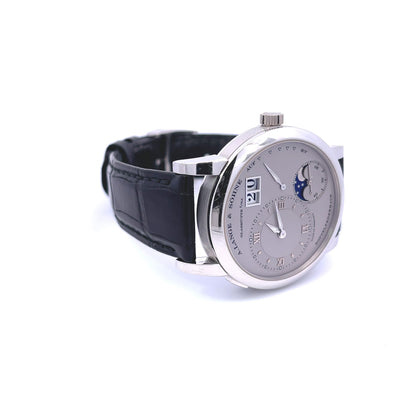 A. Lange & Sohne Lange 1 Moon Phase Platinum 109.025 - Beverly Hills Watch Company