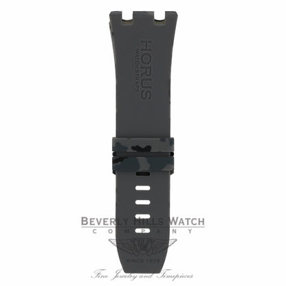 Horus Graphite Camouflage Rubber Audemars Piguet 44mm Strap 3CLR5Y - Beverly Hills Watch