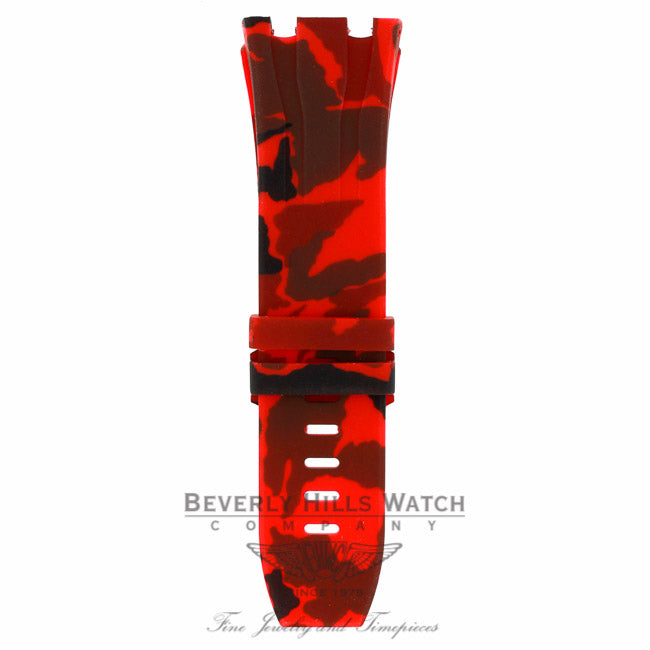 Horus Red Camouflage Rubber Audemars Piguet 44mm Strap 98L0TJ - Beverly Hills Watch