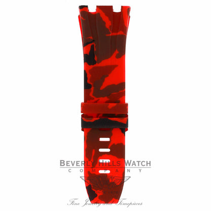 Horus Red Camouflage Rubber Audemars Piguet 44mm Strap 98L0TJ - Beverly Hills Watch