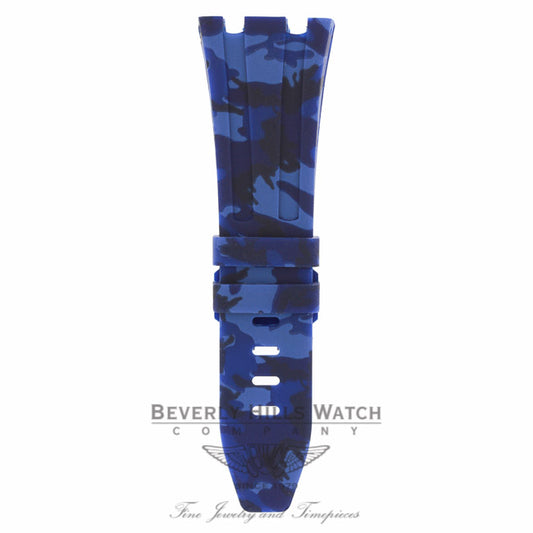 Horus Navy Blue Camouflage Rubber Audemars Piguet 42mm Strap A1R7UC - Beverly Hills Watch