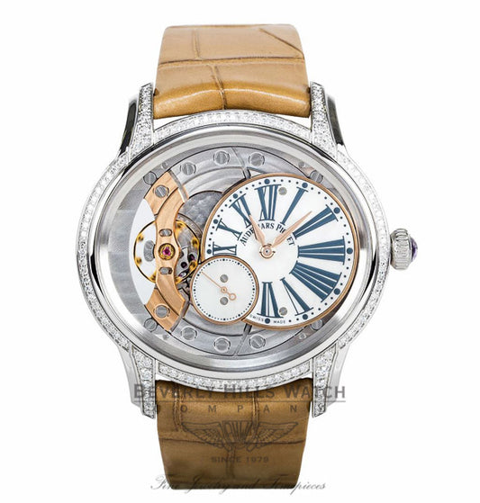 Audemars Piguet Millenary White Mother Of Pearl Dial Hand Wind 77247BC.ZZ.A813CR.01 - Beverly Hills Watch