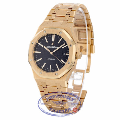 Audemars Piguet Royal Oak 41MM Rose Gold Black Dial 15400OR.OO.1220OR.01 N072WW - Beverly Hills Watch Company