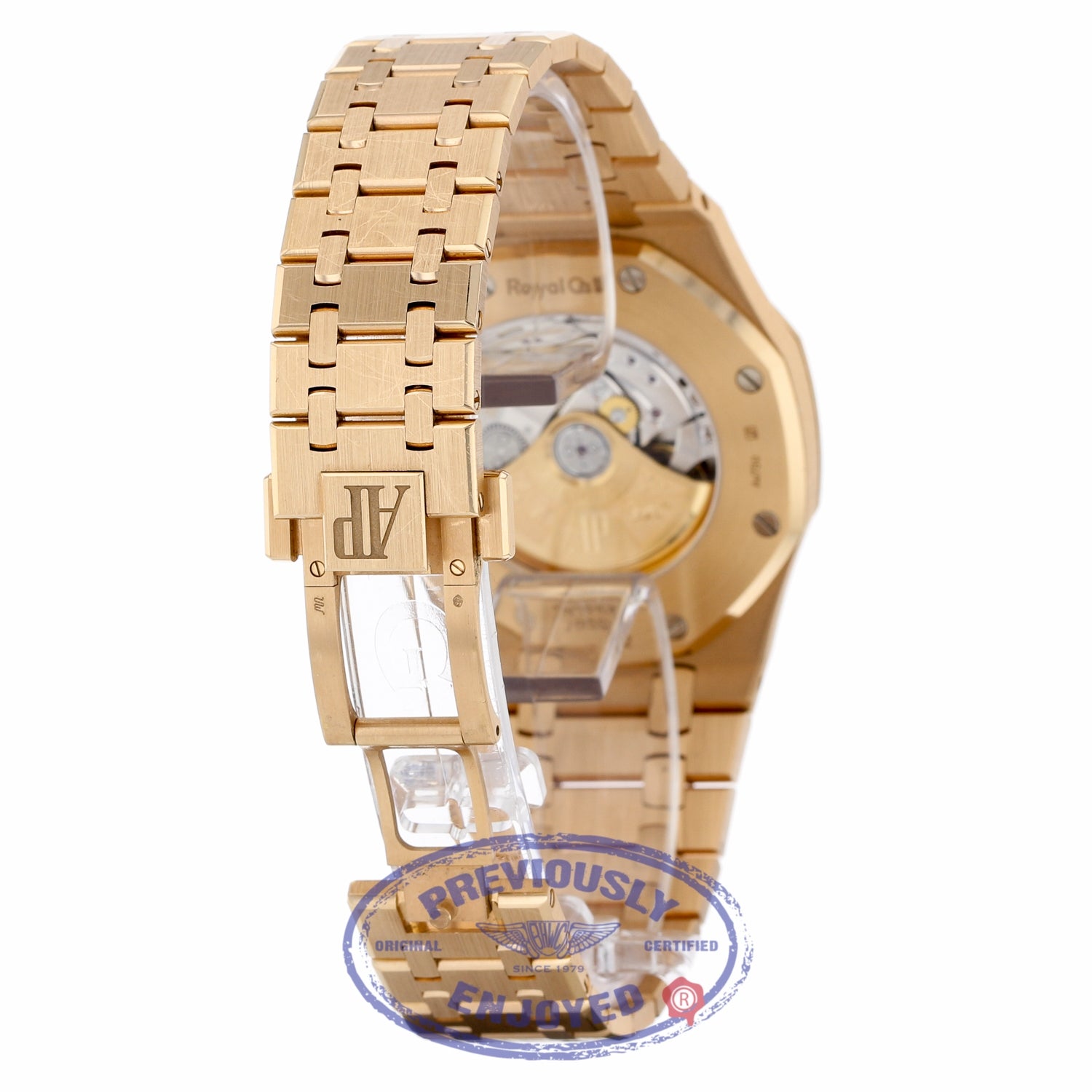 Audemars Piguet Royal Oak 41MM Rose Gold Black Dial 15400OR.OO.1220OR.01 N072WW - Beverly Hills Watch Company