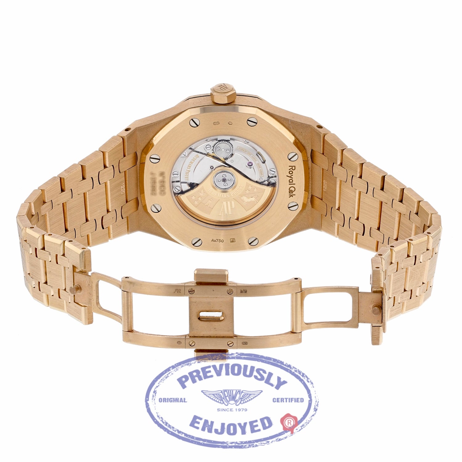 Audemars Piguet Royal Oak 41MM Rose Gold Black Dial 15400OR.OO.1220OR.01 N072WW - Beverly Hills Watch Company