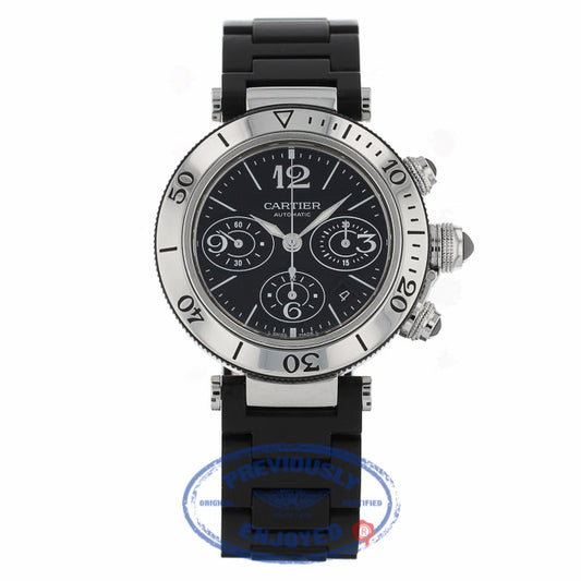Cartier Pasha Seatimer Chrono 42.5mm W31088U2 - Beverly Hills Watch