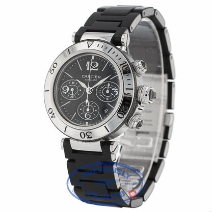Cartier Pasha Seatimer Chrono 42.5mm W31088U2 - Beverly Hills Watch