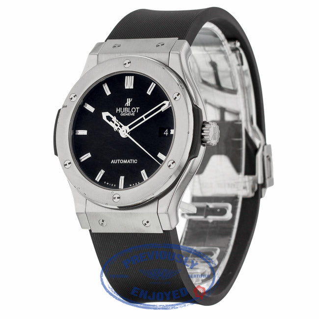 Hublot Classic Fusion Auto 45mm Zirconium Titanium Black Dial 511.ZX.1170.RX CHW139 - Beverly Hills Watch Company