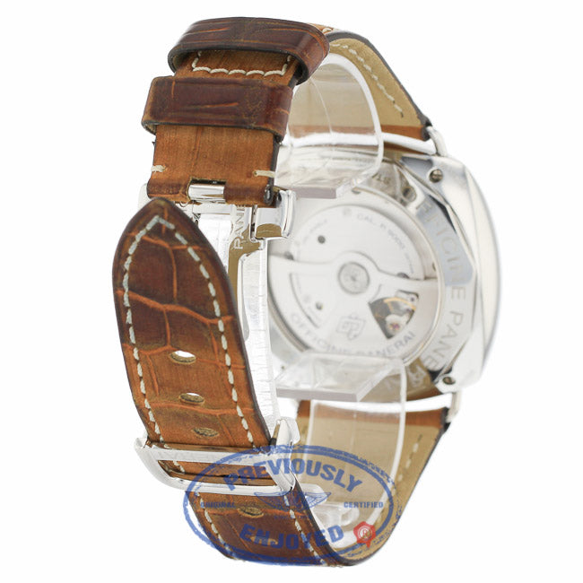 Panerai Radiomir 3 Day Power Reserve Automatic Black Dial Black Leather Strap PAM00388 - Beverly Hills Watch