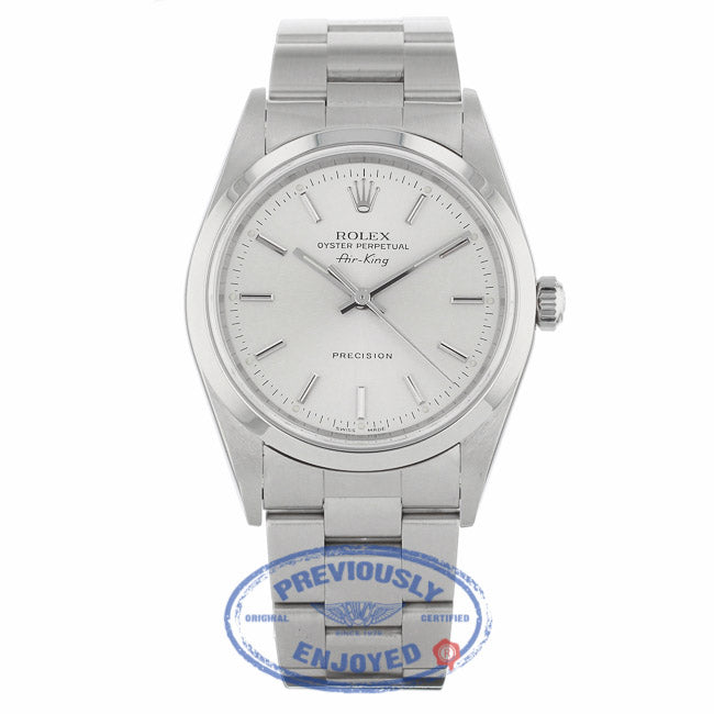 Rolex Air-King 34MM Stainless Steel Silver Dial Oyster Bracelet 14010 CE15Z7 - Beverly Hills Watch