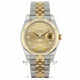 Rolex Datejust 36MM 18K Yellow Gold Stainless Steel 18k Yellow Gold Fluted Bezel Champagne Diamond Dial 116233 - Beverly Hills Watch Company