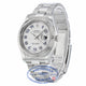 Rolex Datejust II 41mm White Gold Fluted Bezel Stainless Steel Silver Arabic Dial 116334 - Beverly Hills Watch