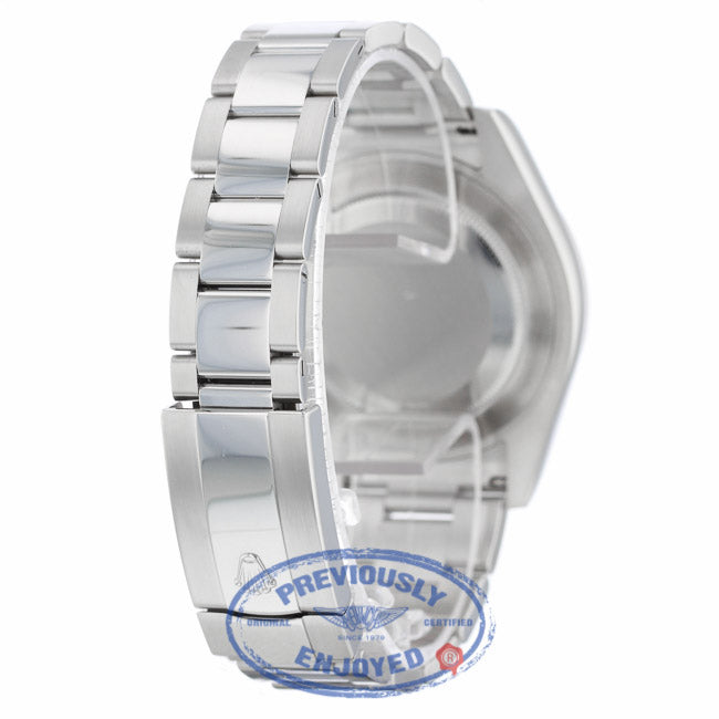 Rolex Datejust II 41mm White Gold Fluted Bezel Stainless Steel Silver Arabic Dial 116334 - Beverly Hills Watch