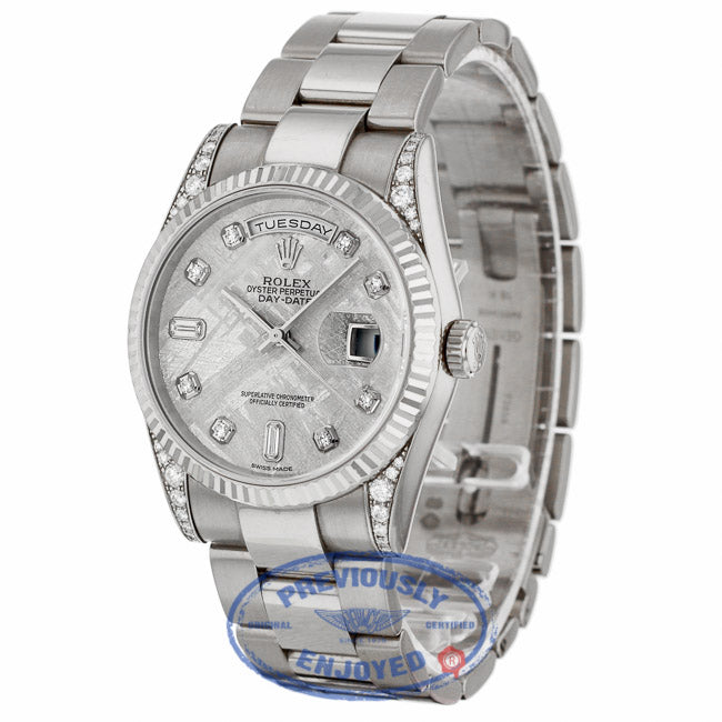 Rolex Day-Date 36mm Factory Diamond Lugs 118339 - Beverly Hills Watch