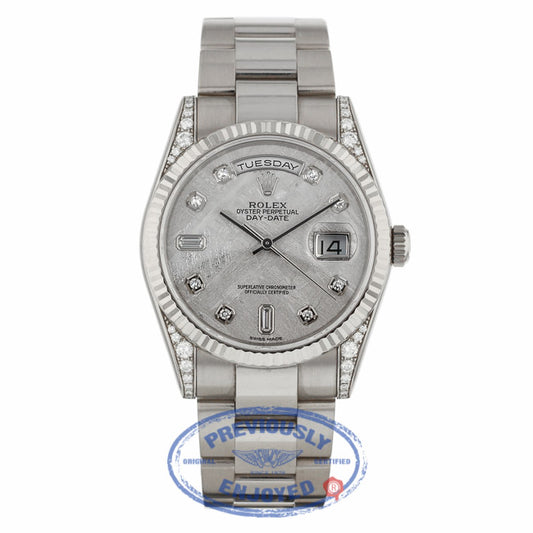 Rolex Day-Date 36mm Factory Diamond Lugs 118339 - Beverly Hills Watch