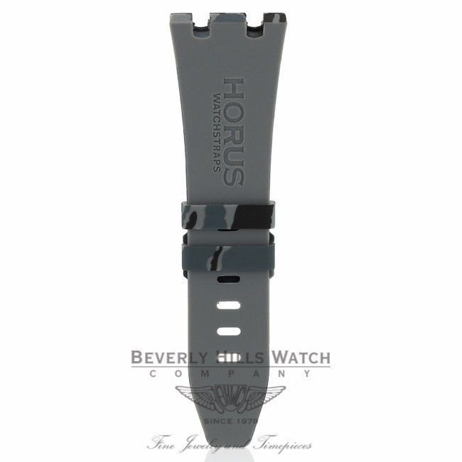Horus Graphite Rubber Strap for Audemars Piguet 42mm Tang Buckle U4XH2R U4XH2R - Beverly Hills Watch Company
