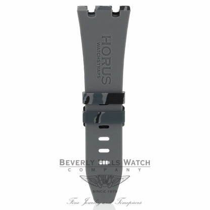 Horus Graphite Rubber Strap for Audemars Piguet 42mm Tang Buckle U4XH2R U4XH2R - Beverly Hills Watch Company