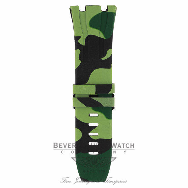 Horus green camouflage rubber strap Audemars Piguet 44mm X41F82 - Beverly Hills Watch
