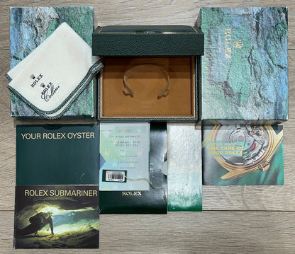 Rolex Submariner Steel and Yellow Gold Champagne Serti Diamond Dial 16613 FHUNCN - Beverly Hills Watch Company