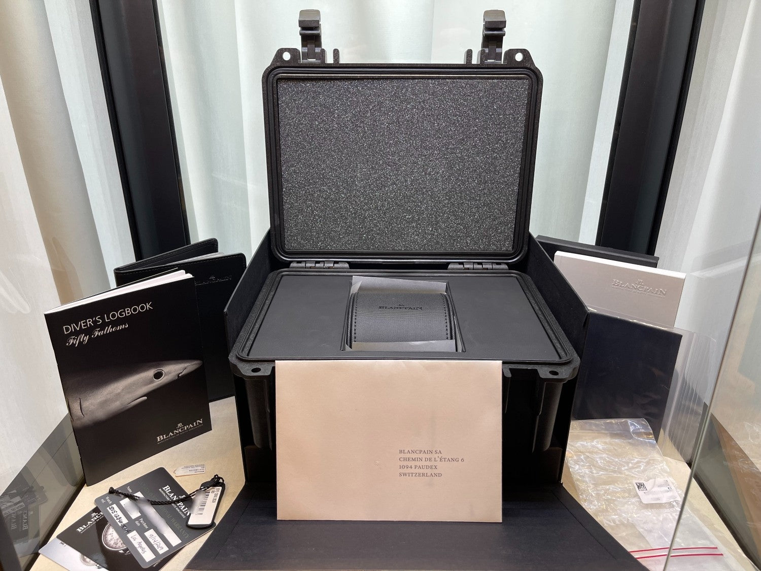 Blancpain Fifty Fathoms 45mm Titanium Blue Dial 5015-12b40-o52a - Beverly Hills Watch Company