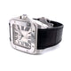 Cartier Santos 100 Large Stainless Steel Leather Strap W20073X8 MV1P1J - Beverly Hills Watch Company