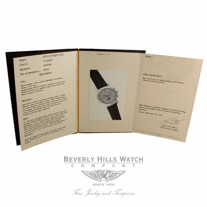 Vacheron Constantin Malte Perpetual Calendar Platinum Chronograph Watch 47212/000P-9250 Beverly Hills Watch Company Watches