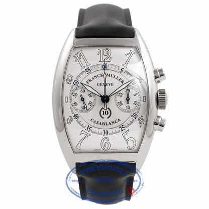Franck Muller Casablanca Chronograph White Dial Stainless Steel 40MM 8880.CC.C R6RSRB - Beverly Hills Watch Company Watch Store