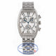 Franck Muller Curvex Chronograph 18k White Gold Diamond Stainless Steel Bracelet 2852 CC QZ D 269NHA - Beverly Hills Watch Store