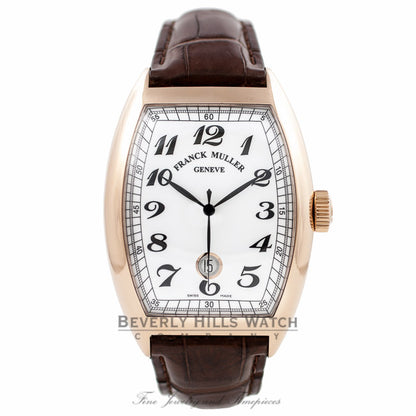Franck Muller Cintree Curvex Vintage 18k Rose Gold 39MM White Dial 8880 B SC DT VIN - K3SFZF - Beverly Hills Watch Company Watch Store