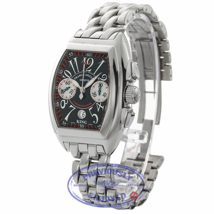 Franck Muller Conquistador King Stainless Steel Chronograph Black Dial 8005 CC KING HN5LYD - Beverly Hills Watch Company