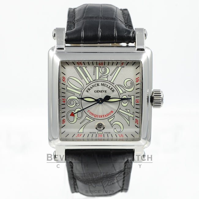Franck Muller Conquistador Cortez Stainless Steel Silver Dial Watch ...