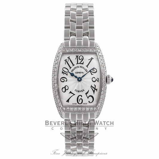Franck Muller Curvex Ladies Diamond Bezel Stainless Steel 1752 QZ D BMUN2G - Beverly Hills Watch Company Watch Store