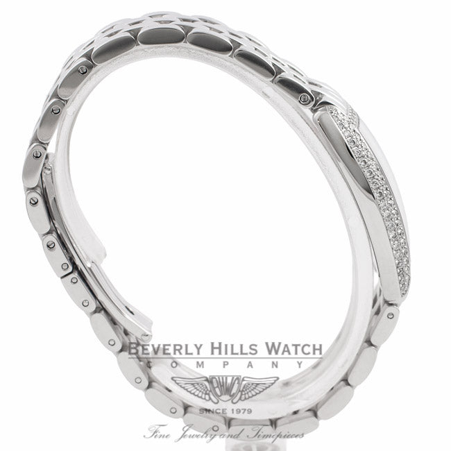 Franck Muller Curvex Ladies Diamond Bezel Stainless Steel 1752 QZ D BMUN2G - Beverly Hills Watch Company Watch Store