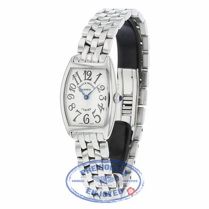 Franck Muller Curvex Medium Stainless Steel Silver Dial 1752QZ 6ZKZA4 - Beverly Hills Watch
