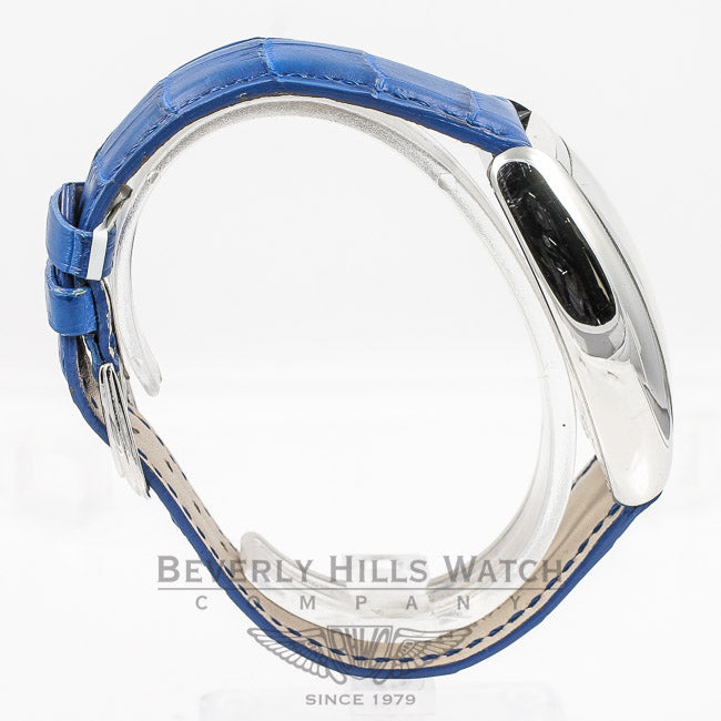 Franck Muller Curvex White Gold Blue Dial Watch 5850 SC