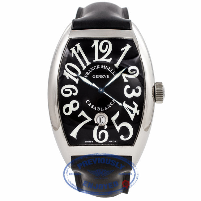 Frank Muller Gents Casablanca Black Dial Stainless Steel 8880CDTACB 5B65C4 - Beverly Hills Watch Company Watch Store