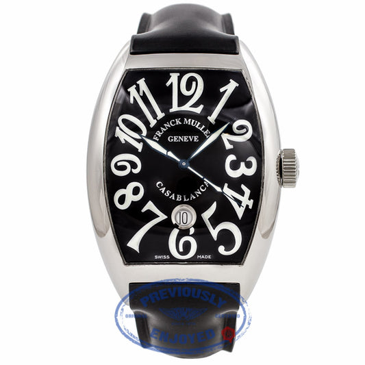 Frank Muller Gents Casablanca Black Dial Stainless Steel 8880CDTACB 5B65C4 - Beverly Hills Watch Company Watch Store