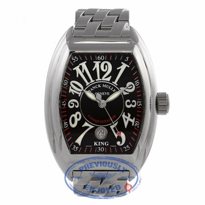 Franck Muller King Conquistador Stainless Steel Black Dial 8005 SC King 6ENWF5 - Beverly Hills Watch Company Watch Store