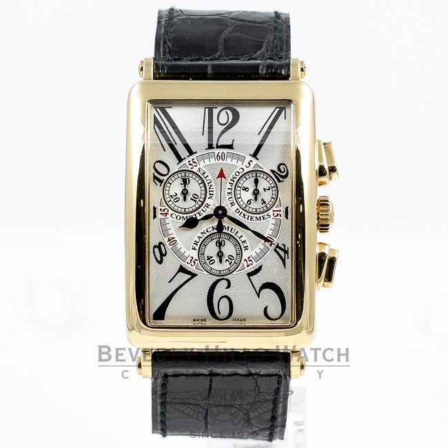 Franck Muller Long Island Yellow Gold Chronograph Watch 1100CC DT QZ Beverly Hills Watch Company