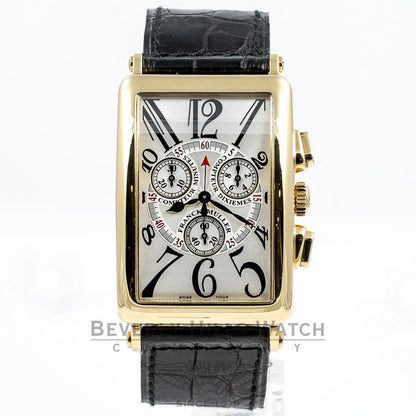 Franck Muller Long Island Yellow Gold Chronograph Watch 1100CC DT QZ Beverly Hills Watch Company