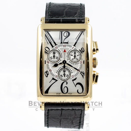 Franck Muller Long Island Yellow Gold Chronograph Watch 1100CC DT QZ Beverly Hills Watch Company